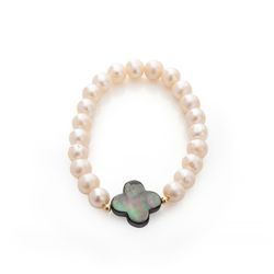 Pulseira-de-Ouro-18k-Flor-Madreperola-Preta-com-Perolas-pu05206-joiasgold