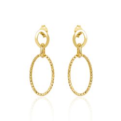Brinco-de-Ouro-18k-Elos-Ovais-Lisos-e-Trabalhado-br23994-Joias-Gold