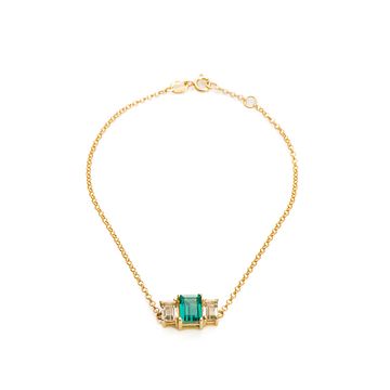 Pulseira-de-Ouro-18k-Prasiolita-e-Topazio-Verde-com-18cm-pu05244-Joias-Gold