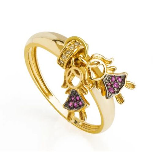 anel-meninas-zirconia-vermelha-joiasgold-an36548