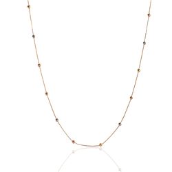 Gargantilha-de-Ouro-18k-Bolinhas-Tricolor-de-42cm-ga04843-joiasgold