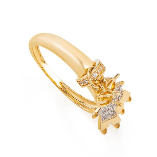 Anel-de-Ouro-18k-Dois-Meninos-com-Zirconia-Branca-an36545-Joias-Gold