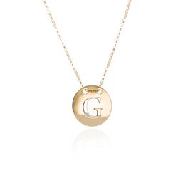 Gargantilha-em-Ouro-18k-Medalha-Letra-G-Rodinada-com-40cm-ga05118-Joias-Gold