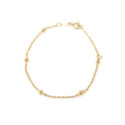 Pulseira-de-Ouro-18k-Infantil-com-Bolinhas-Cartier-15cm-pu04743-joiasgold