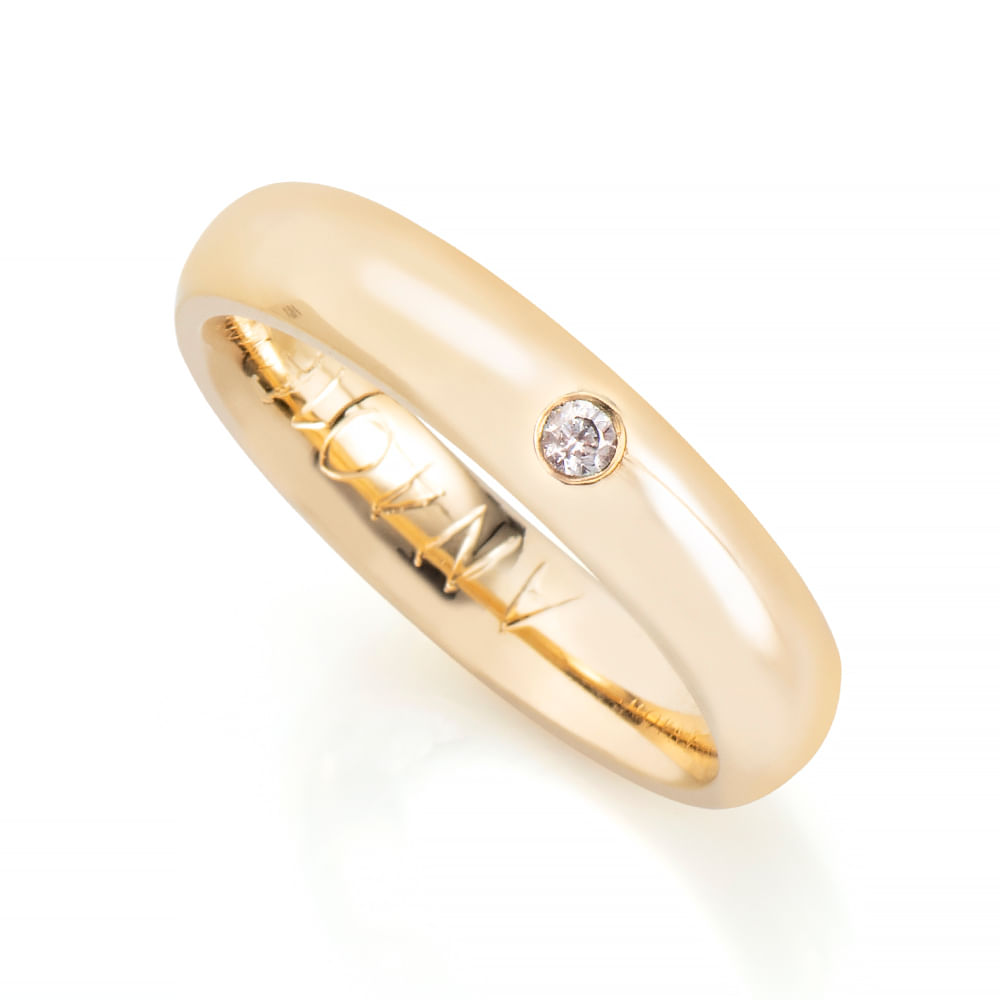 Par Alianças Casamento Ouro 18k com Meia Aliança Diamantes - Joiasgold  Mobile