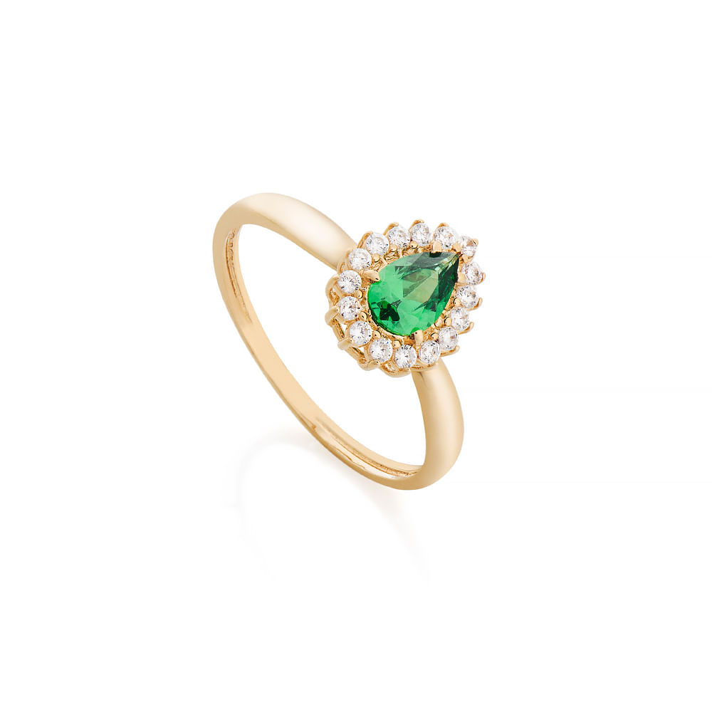 Anel-de-Ouro-18k-Gota-Zirconia-Verde-Borda-Branca-an36928-Joias-Gold