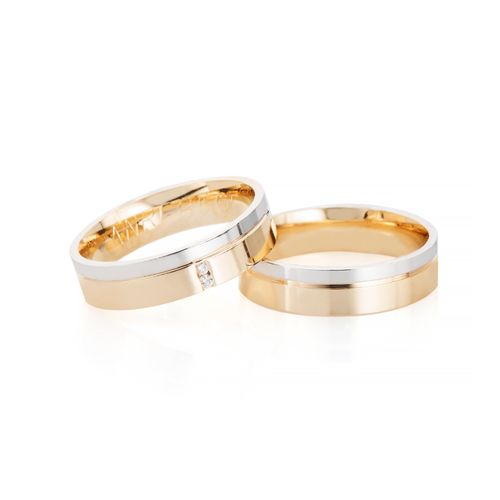 Alianças De Casamento Em Ouro 18k - FA-699