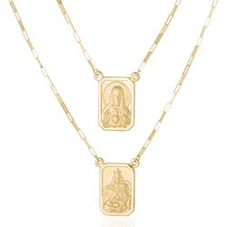 Gargantilha-de-Ouro-18k-Escapulario-Placa-Foscas-Cartier-60cm-ga05446--joiasgold