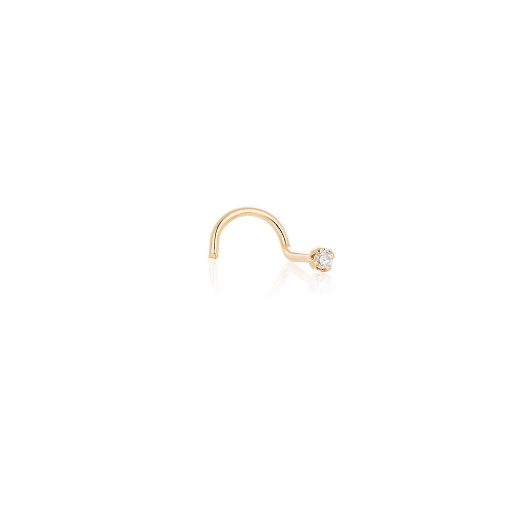 Piercing Pedrinha Nariz Ouro 18k - Amarelo