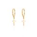Brinco-de-Ouro-18k-Argola-Lisa-com-Cruz-Pendurada-br24650-joiasgold