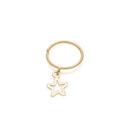Piercing-de-Ouro-18k-Argola-com-Estrela-Pendurada-ac07267-joiasgold
