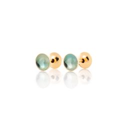 Brinco-de-Ouro-18k-Topazio-Swiss-Cabuchon-4mm-Arto-Torcido-br24880-Joias-gold