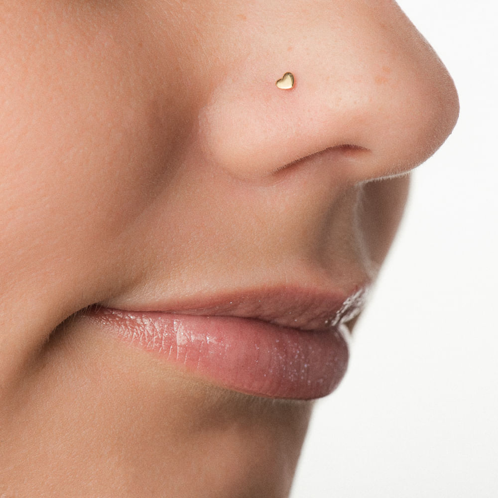 Piercing Nariz Bolinha Ouro 18k - Amarelo