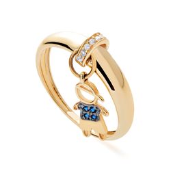 Anel-de-Ouro-18k-Filho-Menino-Pendurado-Zirconia-Azul-an33523-joiasgold