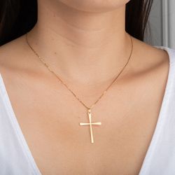 Pingente-de-Ouro-18k-Cruz-Lisa-pi21548-Joias-gold