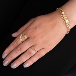Anel-de-Ouro-18k-Aro-Aberto-com-Bolinhas-an38523-joiasgold