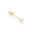 Piercing de Ouro Dezoito Kilates Zircônia de 3mm Joiasgold