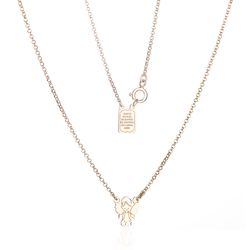 Escapulário de Ouro 18k Anjo da Guarda com Oração Joiasgold