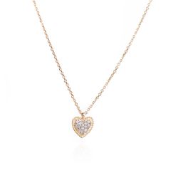 Gargantilha de Ouro Dezoito Kilates Chuveiro Coração com Diamante Joiasgold