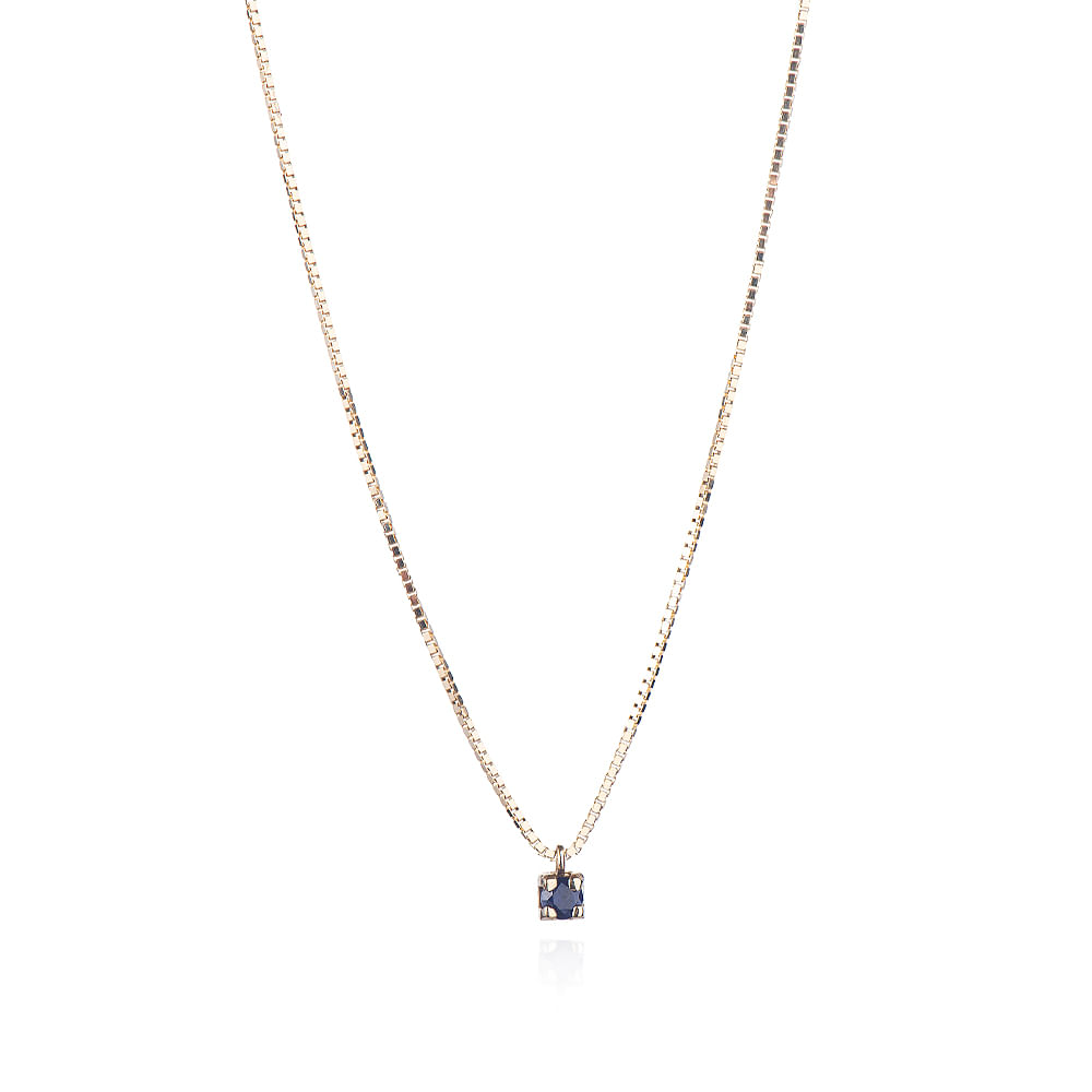 Gargantilha de Ouro Dezoito Kilates Cartier com Safira 40cm Joiasgold