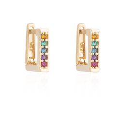 Brinco-de-Ouro-Dezoito-Kilates-Argola-Quadrada-com-Zirconia-Joiasgold