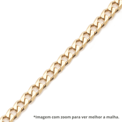 Corrente de Ouro Dezoito Kilates Groumet 2,1mm com 60cm Ampliada Joiasgold