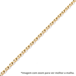 Corrente de Ouro Dezoito Kilates Cartier Redonda 1,75mm com 70cm Ampliada Joiasgold