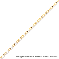 Corrente de Ouro Dezoito Kilates Cartier de 1,0mm com 70cm Ampliada Joiasgold