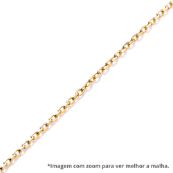 Corrente de Ouro Dezoito Kilates Cartier Redonda 1,6mm com 60cm Ampliada Joiasgold