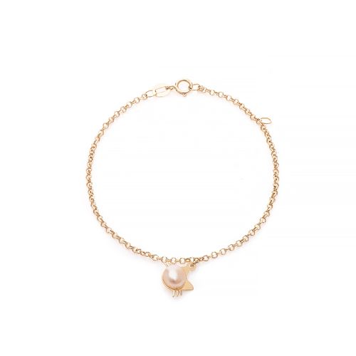 pulseira-ouro-dezoito-kilates-infantil-gato-perola-15cm-joiasgold