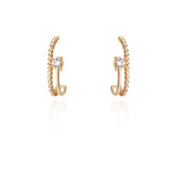 brinco-ouro-dezoito-kilates-ear-hook-fio-liso-bolinhas-zirconias-joiasgold