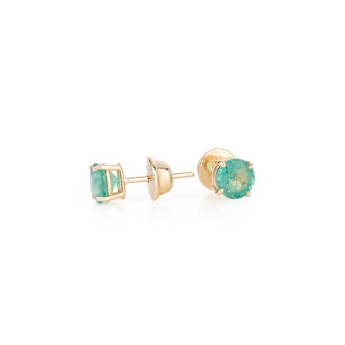brinco-ouro-dezoito-kilates-esmeralda-6mm-joiasgold