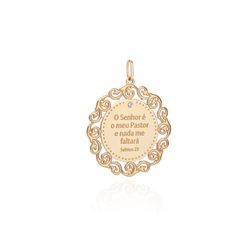 pingente-ouro-dezoito-kilates-placa-salmo-23-diamante-joiasgold