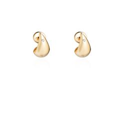 brinco-ouro-dezoito-kilates-meia-gota-lisa-diamante-joiasgold