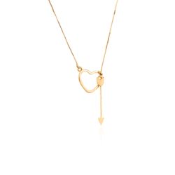 gargantilha-ouro-dezoito-kilates-gravata-coracao-fecho-flecha-50cm-joiasgold