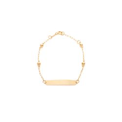 pulseira-ouro-dezoito-kilates-placa-infantil-bolinhas-joiasgold
