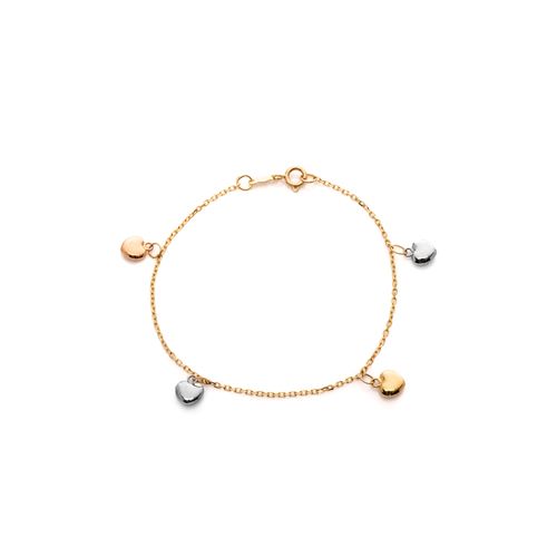 pulseira-ouro-dezoito-kilates-coracoes-tricolores-15cm-joiasgold