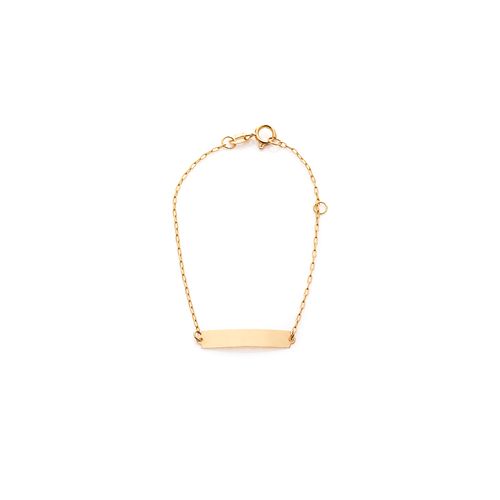 pulseira-ouro-dezoito-kilates-infantil-placa-lisa-cartier-13cm-joiasgold