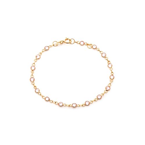 pulseira-ouro-dezoito-kilates-infantil-zirconias-rosas-13cm-joiasgold