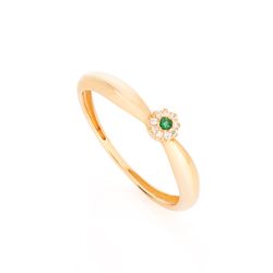 anel-ouro-dezoito-kilates-formatura-flor-zirconia-verde-brancas-joiasgold