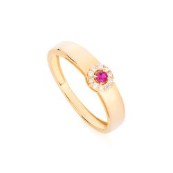 anel-ouro-dezoito-kilates-formatura-flor-zirconia-vermelha-brancas-joiasgold