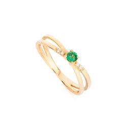 anel-ouro-dezoito-kilates-formatura-zirconia-verde-brancas-joiasgold
