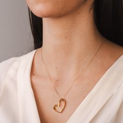 gargantilha-ouro-dezoito-kilates-coracao-liso-45cm-modelo-joiasgold