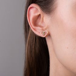 brinco-ouro-dezoito-kilates-coracao-cruz-zirconias-verdes-modelo-joiasgold