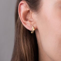 brinco-ouro-dezoito-kilates-gota-fios-liso-fosco-modelo-joiasgold