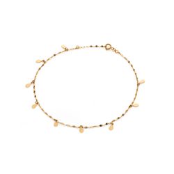 tornozeleira-ouro-dezoito-kilates-gotas-lisas-malha-cafe-25cm-joiasgold