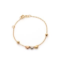pulseira-ouro-tricolor-dezoito-kilates-coracoes-13cm-joiasgold