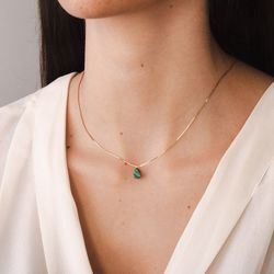 gargantilha-ouro-dezoito-kilates-gota-malaquita-40cm-modelo-joiasgold