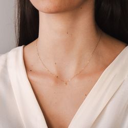 gargantilha-ouro-dezoito-kilates-coracao-duplo-diamantes-46cm-modelo-joiasgold