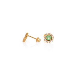 brinco-ouro-dezoito-kilates-flor-esmeralda-moissanite-joiasgold